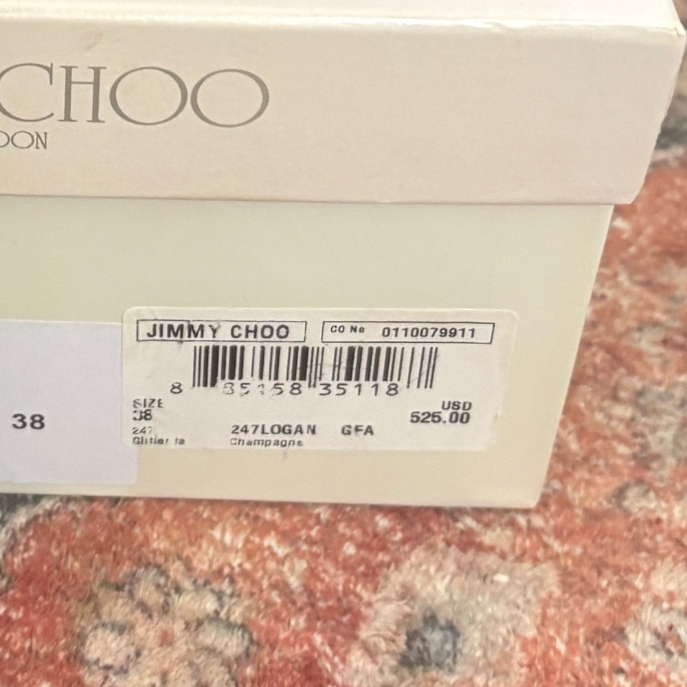 Jimmy Choo Glitter Black Heels - Picture 3 of 4
